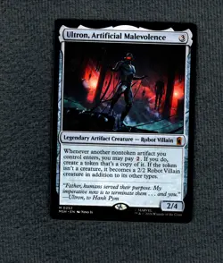 Ultron, Artificial Malevolence 252 MTG Marvel Super Heroes Mythic Normal NM - Image 1
