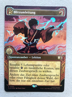 Mtg Carte Magic ATLA Avatar Redirect Lightning Showcase German FOIL NM - Image 1