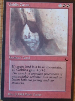 Goblin Caves Common The Dark Magic: The Gathering Lightly Played - Image 1