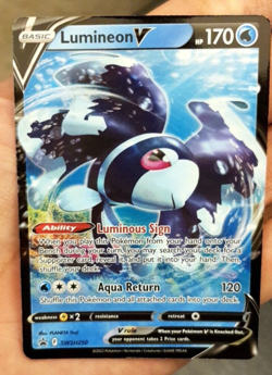 Pokemon Lumineon V SWSH Sword & Shield Promo Cards Foil 2022 NM SWSH250 - Image 1