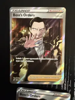 Pokemon Boss’s Orders Giovanni 189/192 Full Art Rebel Clash Near Mint Playset - Image 2