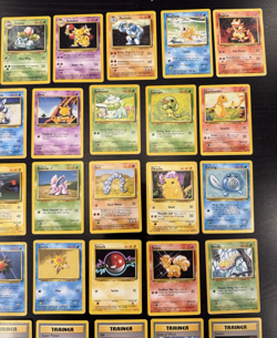 Pokemon Base Set Unlimited Mixed Lot 47 Card Set w/ Trainer & Energy Cards - Image 3
