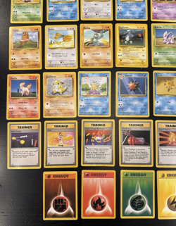 Pokemon Base Set Unlimited Mixed Lot 47 Card Set w/ Trainer & Energy Cards - Image 4