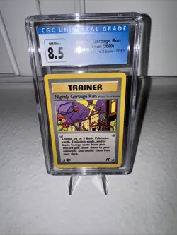 Pokemon Nightly Garbage Run Team Rocket - 1st Edition 77/82 CGC NM/MINT+ 8.5 - Image 1