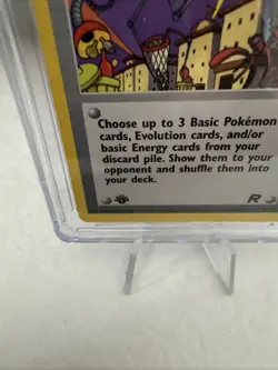 Pokemon Nightly Garbage Run Team Rocket - 1st Edition 77/82 CGC NM/MINT+ 8.5 - Image 3