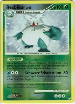 Pokemon Geheimnisvolle Schatze Nr. 19/123 Rexblisar Reverse Holo deutsch - Image 1