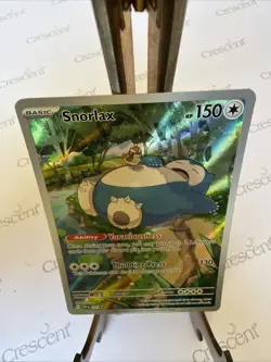 Pokemon 151 Snorlax SVP 051 Black Star ETB Promo Full Art Holo - Image 3