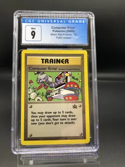 2000 Pokemon Trainer Black Star Promo Computer Error 16 CGC 9 PSA BGS - Image 1