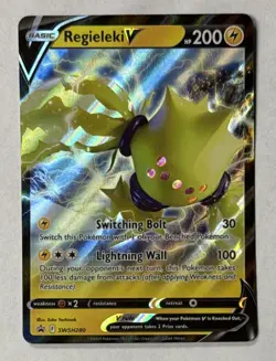 Pokemon TCG Regieleki V SWSH280 Crown Zenith Black Star Promo Ungraded - Image 1
