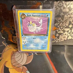 Dark Vaporeon 1st Edition 45/82 NM 2000 Pokemon Team Rocket WOTC Vintage Card - Image 1