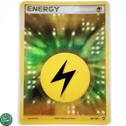 Pokemon TCG Lightning Energy 106/108 Holo Rare EX Power Keepers MP Moderate Play - Image 1