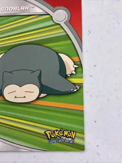 MINT Snorlax #HV14 Pokemon Topps Heroes & Villains Series 2 TV Animation Vintage - Image 3