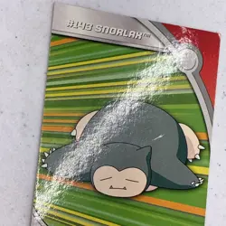 MINT Snorlax #HV14 Pokemon Topps Heroes & Villains Series 2 TV Animation Vintage - Image 5