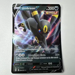 Pokemon TCG Umbreon V 094/203 SWSH07: Evolving Skies Holo NM - Image 1