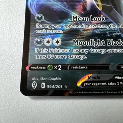 Pokemon TCG Umbreon V 094/203 SWSH07: Evolving Skies Holo NM - Image 5