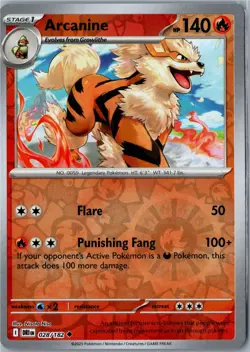 Arcanine Destined Rivals 028/182 Uncommon Reverse Holo Near Mint Modern - Image 1