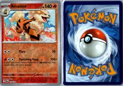 Arcanine Destined Rivals 028/182 Uncommon Reverse Holo Near Mint Modern - Image 3