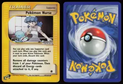 Pokemon Nurse 145/165 Expedition Base Set Reverse Holo Uncommon POKEMON - Image 3