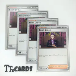 Boss's Orders [Corbeau] 183/217 x4 Playset 4x Pokemon ME Ascended Heroes ASC - Image 1