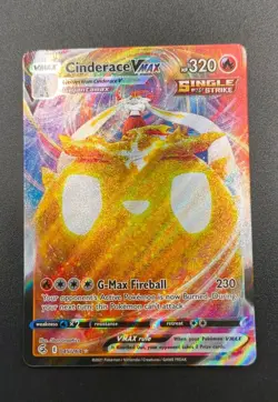CINDERACE VMAX 045/264 Holo VMAX Rare FUSION STRIKE Pokemon Holo Near Mint - Image 1