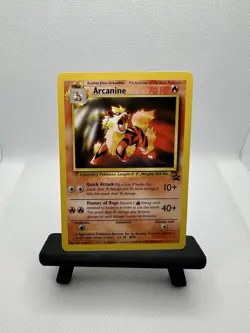 Pokemon Arcanine #6 Black Star Promo WOTC 2000 Pokemon League Non Holo LP+/NM - Image 1