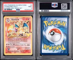 2021 POKEMON CELEBRATIONS CLASSIC COLLECTION #4 CHARIZARD-HOLO PSA 9 - Image 3