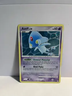 Pokemon TCG Azelf 4/123 Mysterious Treasures Holo Rare English 2007 - Image 1