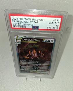 PSA 10 Regigigas VSTAR 233/172 S12a VSTAR Universe Japanese 2022 SAR Holo - Image 1