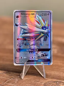 Solgaleo GX (Full Art) 143/149 Holo Ultra Rare SM Base Set Pokemon LP - Image 1
