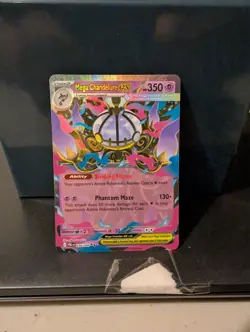 POKEMON TCG Pitch Black 038 Mega Chandelure ex Double Rare - Image 1