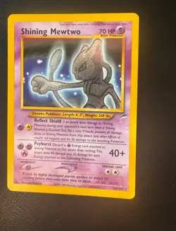 Shining Mewtwo Neo Destiny Shiny Holo Old Rare Pokemon Card 109/105 LP - Image 1