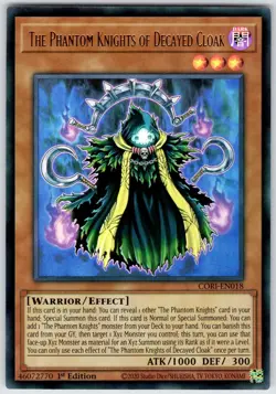 The Phantom Knights of Decayed Cloak CORI-EN018 Chaos Origins Yu-Gi-Oh 1st Ed NM - Image 1