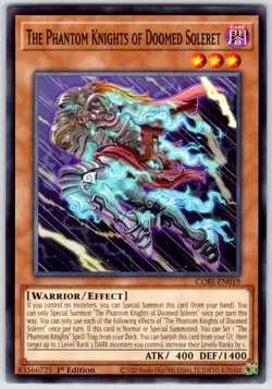 The Phantom Knights of Doomed Soleret CORI-EN019 Yu-Gi-Oh 1st Edition NM - Image 1