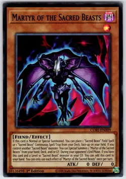 Martyr of the Sacred Beasts CORI-EN009 Yu-Gi-Oh 1st Edition NM - Image 1