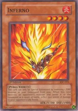 Inferno IOC-019 Common Invasion of Chaos Yu-Gi-Oh 1st Edition Near Mint - Image 3