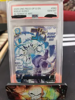 One Piece Card Game OP12-060 Boeuf Burst Alt Art ENG PSA 10 Graded - Image 1