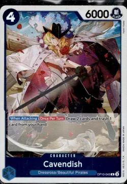 Cavendish (045) OP10-045 Rare Royal Blood One Piece Foil Near Mint - Image 1
