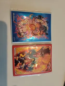 One Piece DEVIL FRUITS COLLECTION VOL. 2 Ace,Sabo,Monkey D 10-Count Sleeves (2) - Image 1