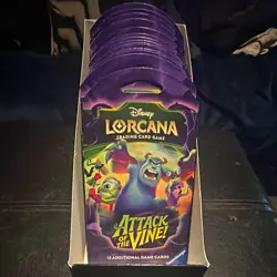 Disney Lorcana Attack of the Vines! 15 Sleeved Booster Packs! - Image 1
