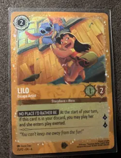 Lilo - Escape Artist 25 Disney Lorcana Promo Cards Holo - Image 1