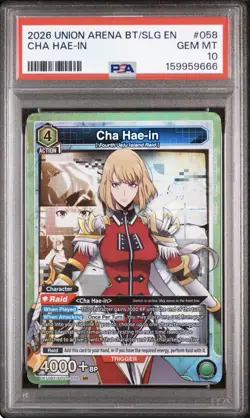 2026 SOLO LEVELING UNION ARENA CHA HAE-IN 058 PSA 10 - Image 1