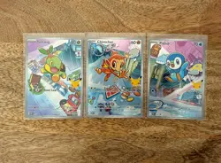 Pokemon TCG First Partner Collection Turtwig Chimchar and Piplup NM/PACK FRESH - Image 1