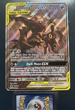 Pokemon Umbreon Darkrai GX Jumbo Card SM241 Tag Team Black Star Promo Full Art - Image 1