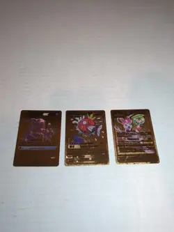 Pokemon Custom Gold Foil Card Tag Team Lot For Art Purposes - Image 1