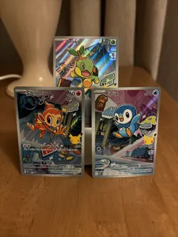Pokemon TCG first partner Turtwig Chimchar and Piplup - Image 1