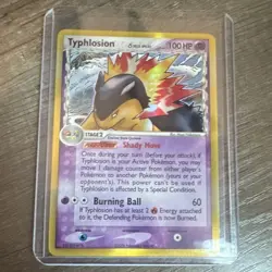 Pokemon TCG Typhlosion Holo Rare EX Delta Species 12/113 2006 100 HP - Image 1
