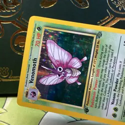 Pokemon TCG Venomoth Holo Rare 1st Edition Jungle 1999 #13/64 LP + NM - - Image 3