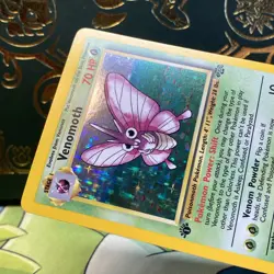 Pokemon TCG Venomoth Holo Rare 1st Edition Jungle 1999 #13/64 LP + NM - - Image 4