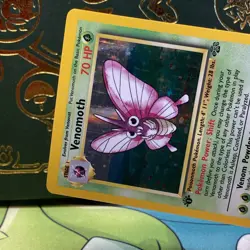 Pokemon TCG Venomoth Holo Rare 1st Edition Jungle 1999 #13/64 LP + NM - - Image 3