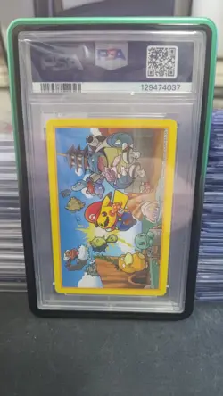 PSA 10 2016 POKEMON PLAYING CARDS MARIO PIKACHU JACK OF HEARTS - Image 3